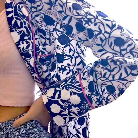 NWT Anthropologie Sweet Dreams flannel PJ top, collab with Cornelia O'Donovan - Picture 3 of 10